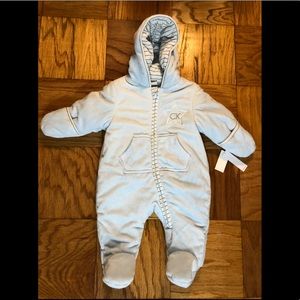 Calvin Klein Baby Blue Snow Suit